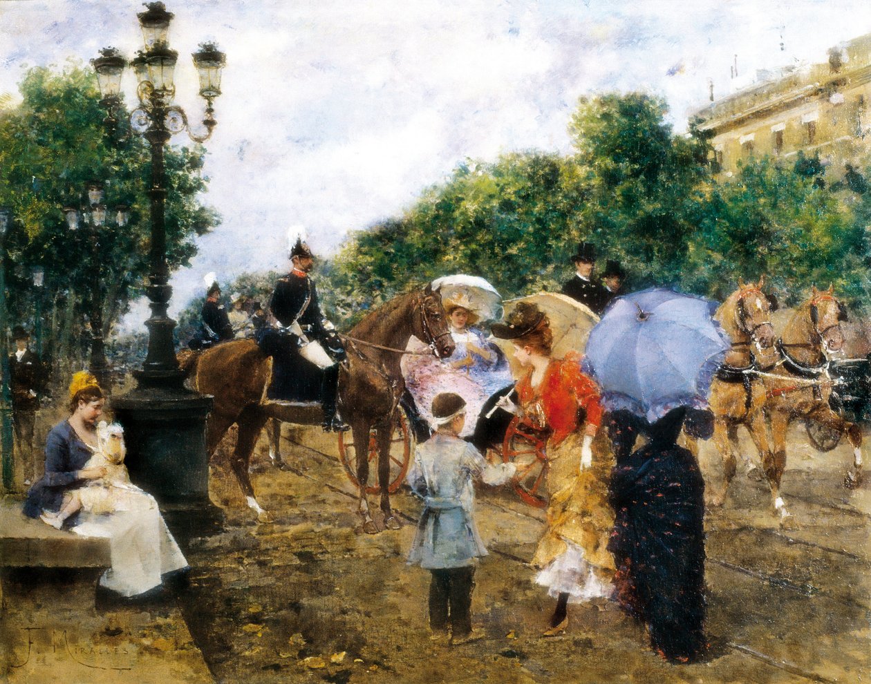 Paseo de Gracia av Francesco Miralles Galaup