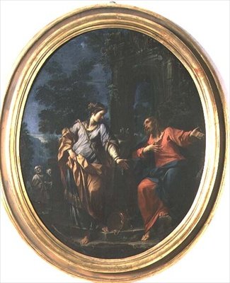 Kristus og kvinnen i Samaria av Francesco Monti