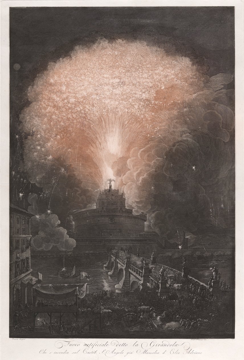 Kunstig ild kalt Pinwheel that s av Francesco Piranesi