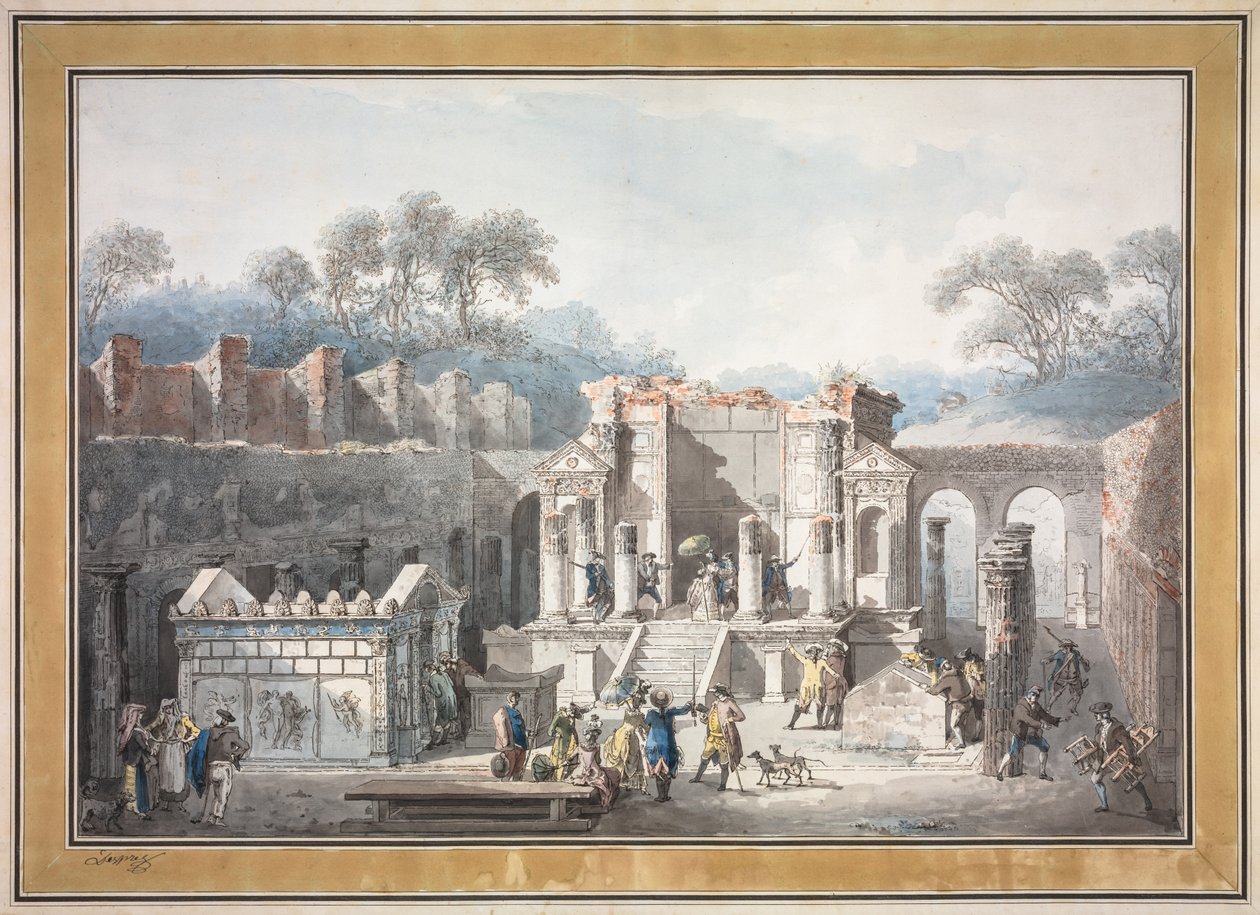 Isis-tempelet i Pompeii, 1788. av Francesco Piranesi