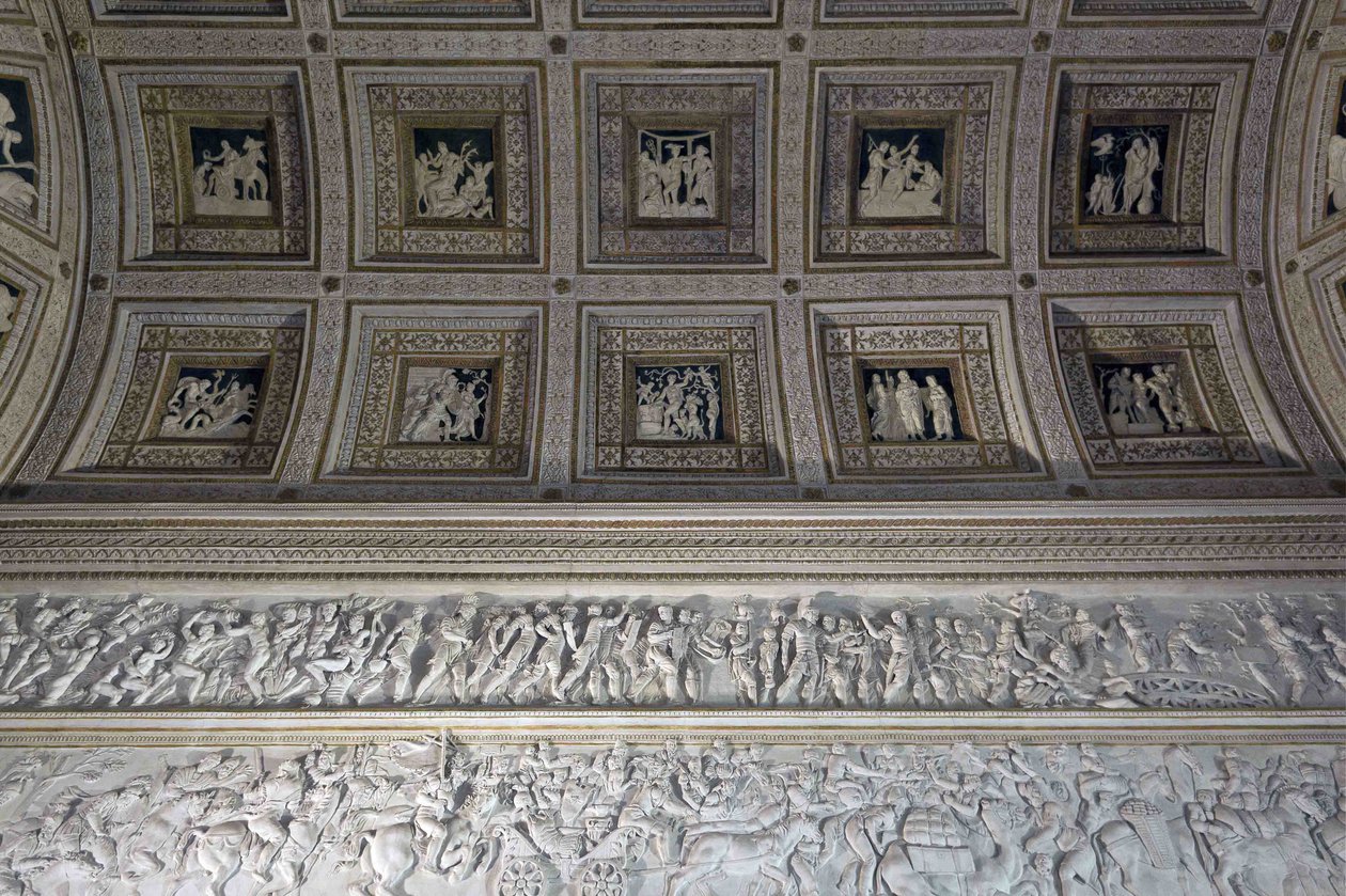 The Room of the Stuccoes Room of the Stuccoes of the Tea Palace, 1526-1534 av Francesco Primaticcio