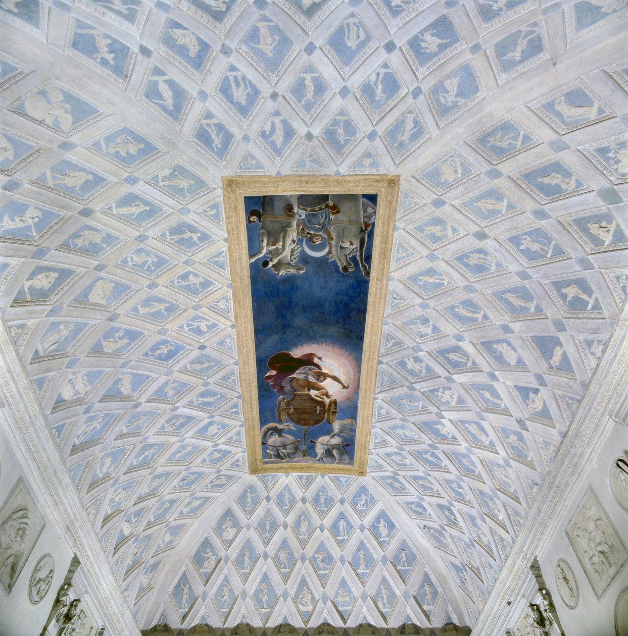 Solen og månen (fresco) av Francesco Primaticcio