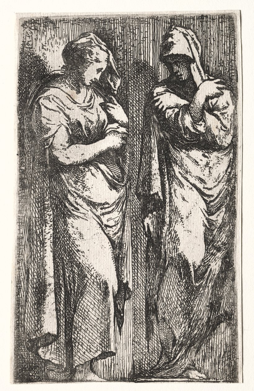 To romerske kvinner av Francesco Primaticcio