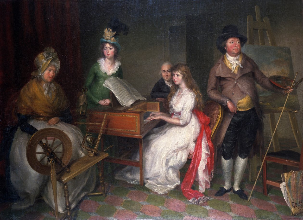 'Thomas Jones, 1742-1803 og hans familie', 1797 av Francesco Renaldi