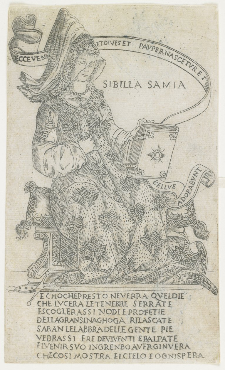 The Samian Sibyl: Broad Manner, 1485-1500 av Francesco Rosselli