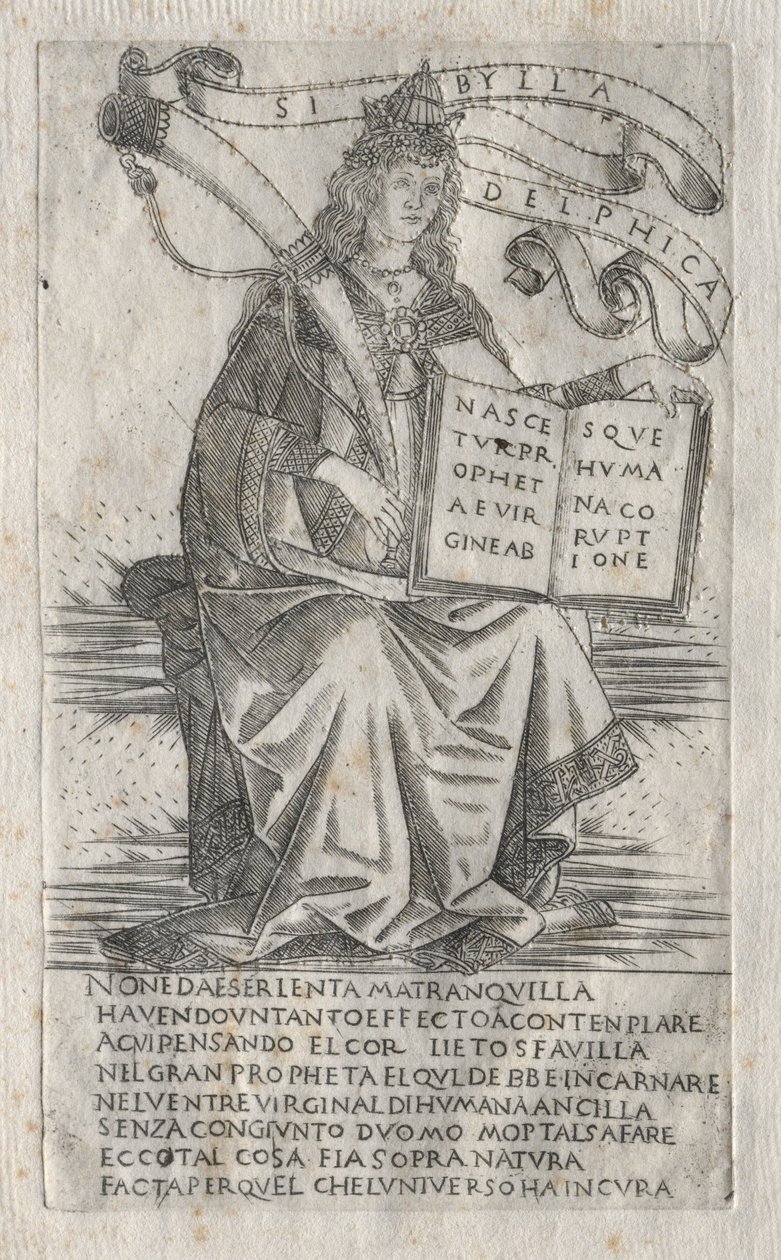 The Sibyls: The Delphian Sibyl, 1400-tallet. av Francesco Rosselli