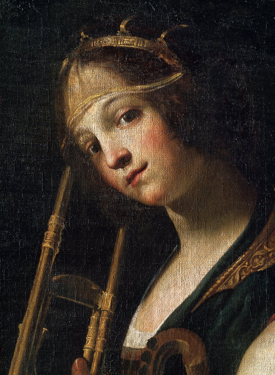 Konserten (detalj) (Konsert). Maleri av Francesco Rustici (cirka 1575-1626). Olje på lerret av Francesco Rustici