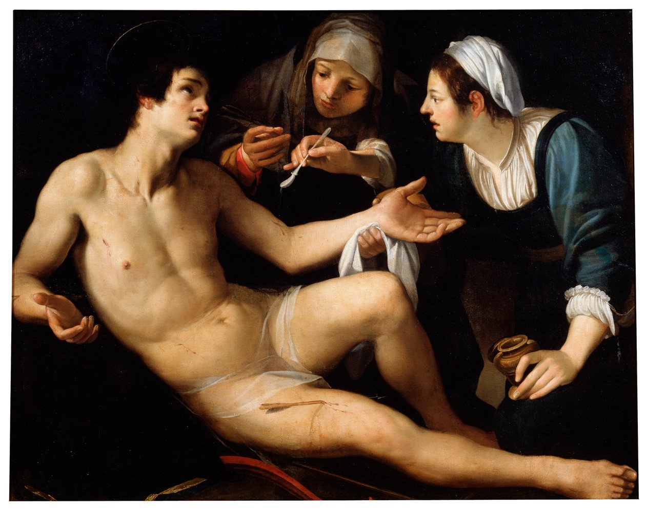 Saint Sebastian, slutten av 1500-tallet eller begynnelsen av 1600-tallet. av Francesco Rustici
