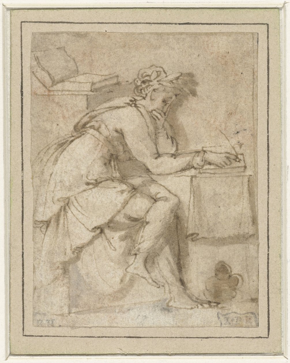 Sittende muse (?) av Francesco Salviati