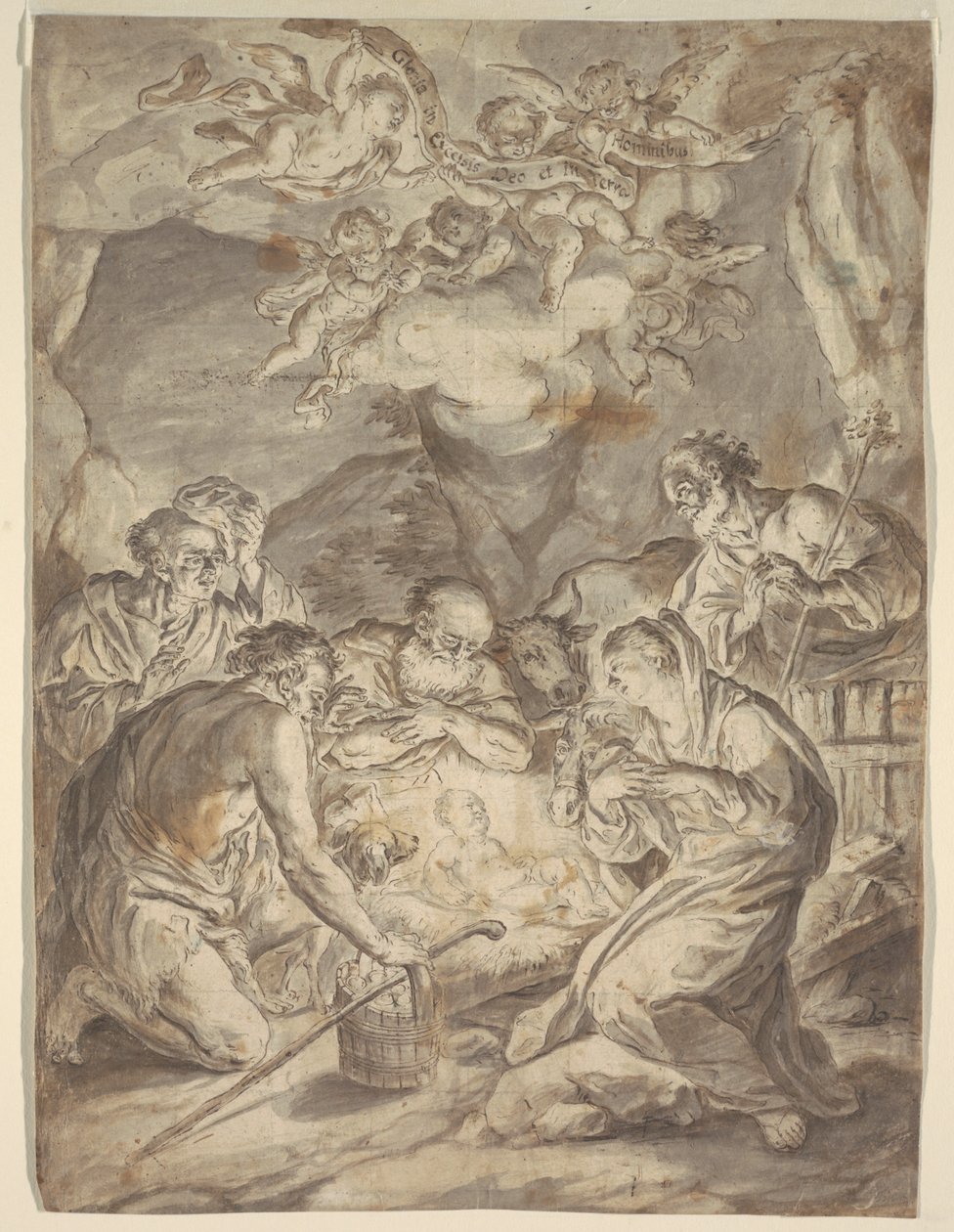 Tilbedelse av hyrdene av Francesco Saverio Mergolo