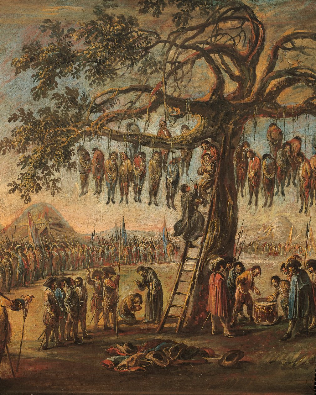 "The Miseries of War: The Hanged men" av Francesco Simonini, detalj av Francesco Simonini