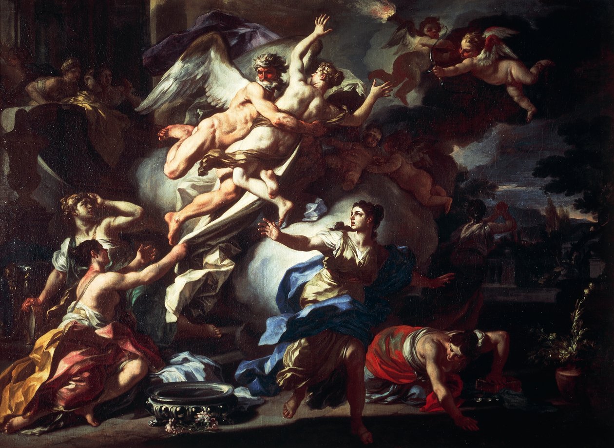 Boreas raping Orythia, av Francesco Solimena (1657-1747), olje på lerret, 99x135 cm. av Francesco Solimena