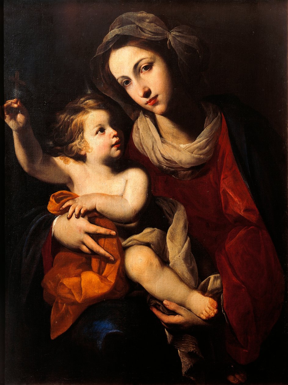 Madonna og barn av Francesco Solimena (1657-1747) av Francesco Solimena