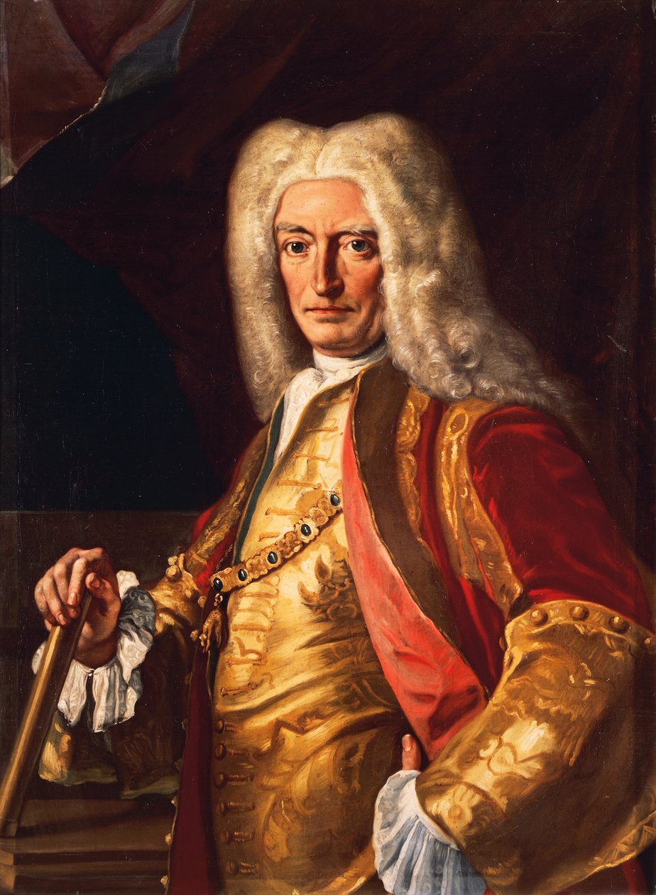 Portrett av grev Aloys Thomas Raimund Von Harrach, visekonge av Napoli, ca 1730, av Francesco Solimena (1657-1747), olje på lerret, 98x74 cm av Francesco Solimena