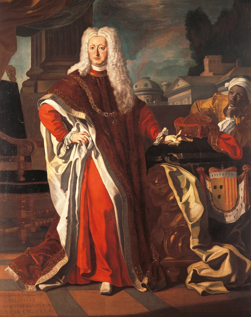 Portrett av Diego Pignatelli Aragona Cortes (Madrid av Francesco Solimena
