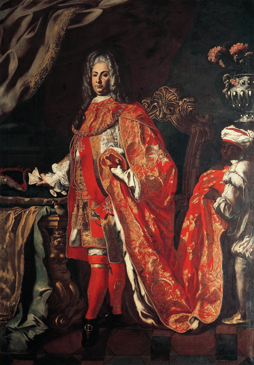 Portrett av Marzio Carafa, hertugen av Maddaloni, av Francesco Solimena (1647-1747) av Francesco Solimena