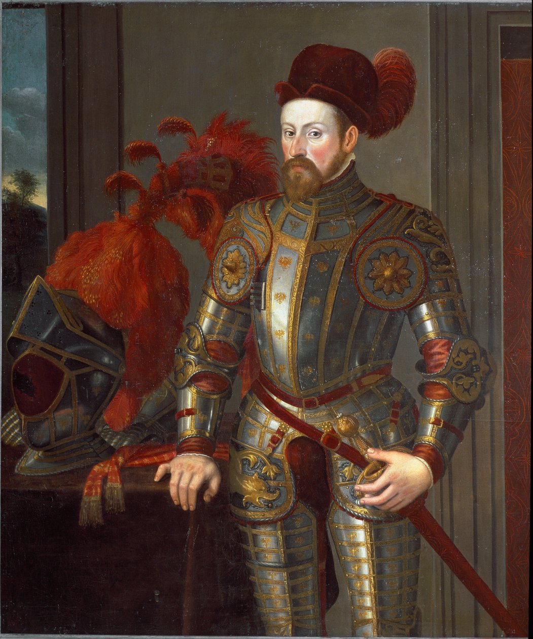 Portrett av Ferdinand av Tyrol (Ferdinand II erkehertug av Østerrike), etter 1546 (maleri) av Francesco Terzio