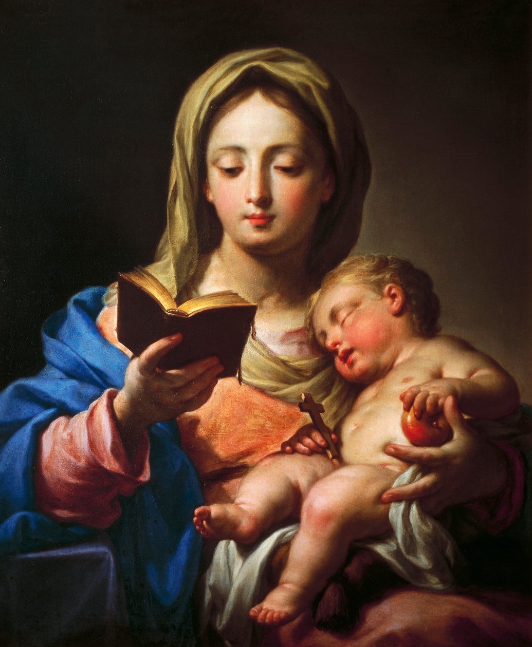 Madonna med barn (olje på lerret) av Francesco Trevisani