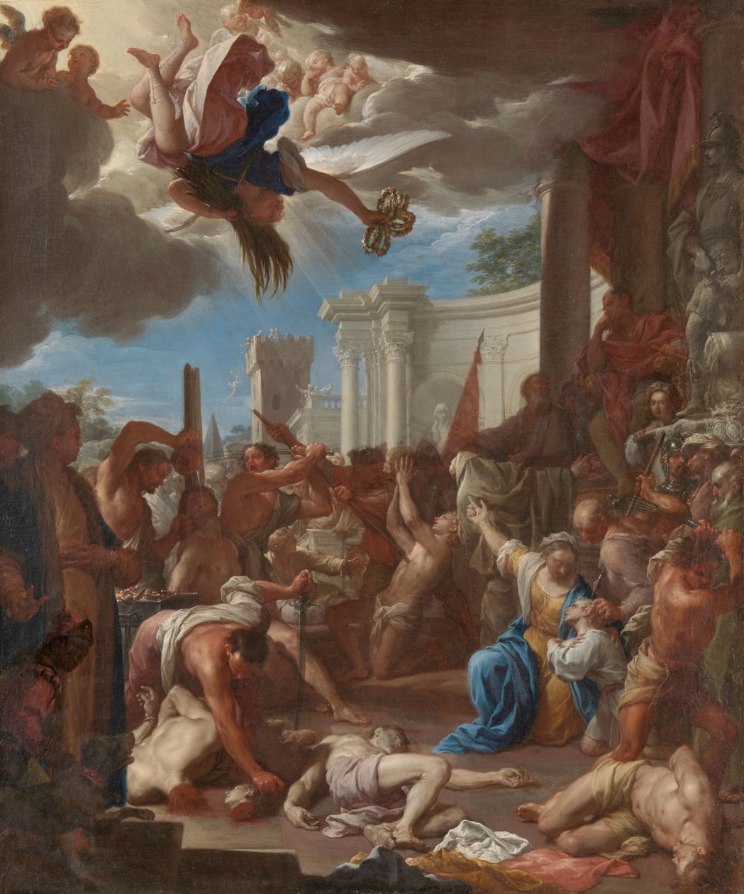 Martyrdommen til de syv sønner av Saint Felicity av Francesco Trevisani