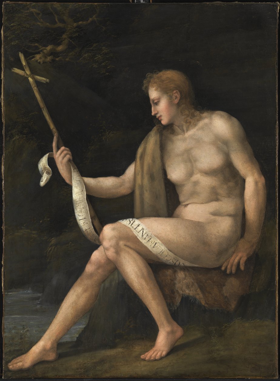 Døperen Johannes i villmarken av Francesco Ubertini Bacchiacca