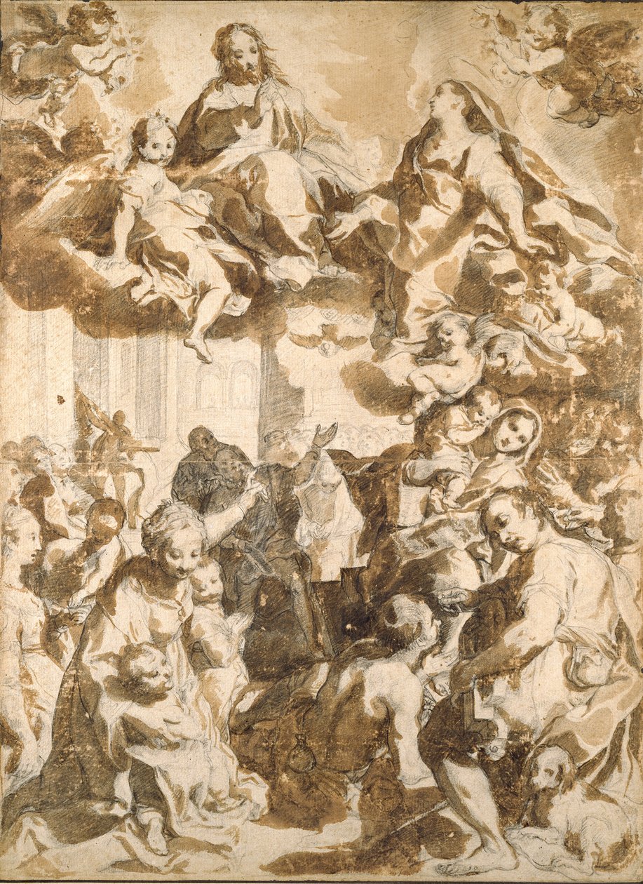 Madonna del Popolo, etter Barocci, sent på 1500-tallet av Francesco Vanni