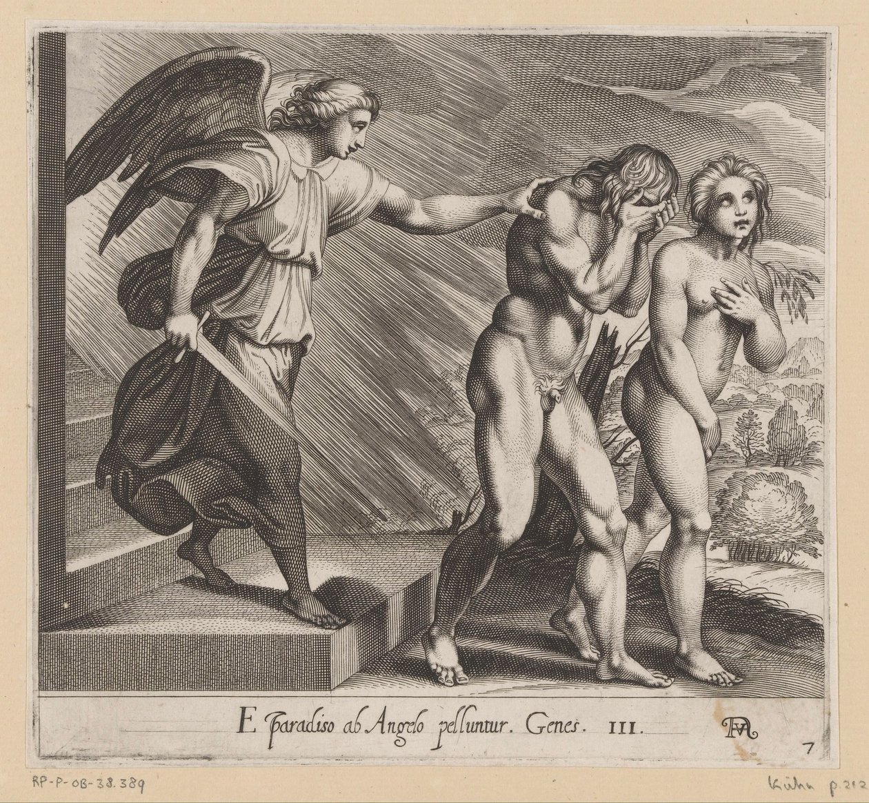 Utvisning fra paradis av Francesco Villamena