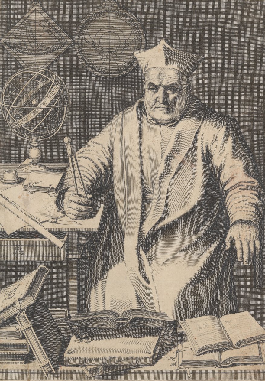 Portrett av kardinal Christopher Clavius, 1606. av Francesco Villamena
