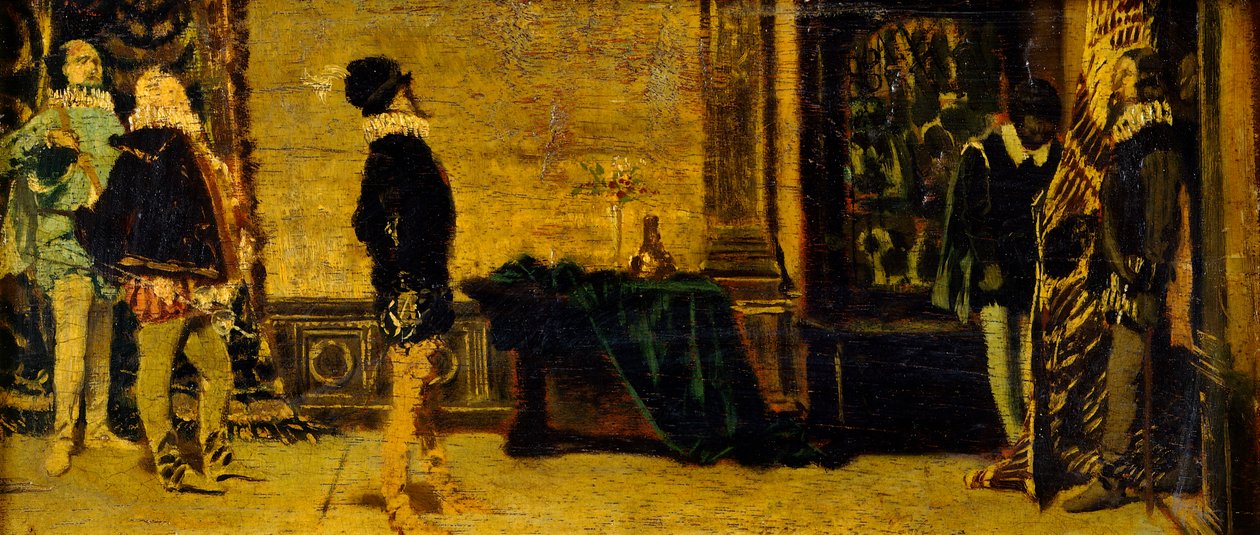 Før duellen (maleri) av Francesco Vinea