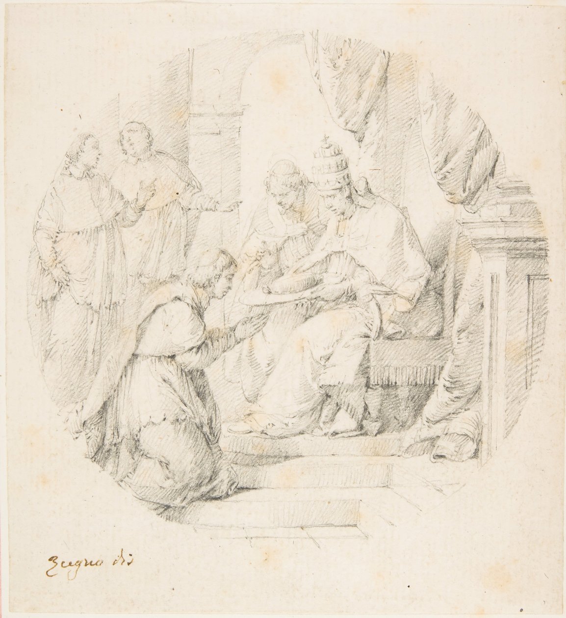 Angelo Maria Querini opprettet kardinal av Benedikt XIII, 1709-87. av Francesco Zugno