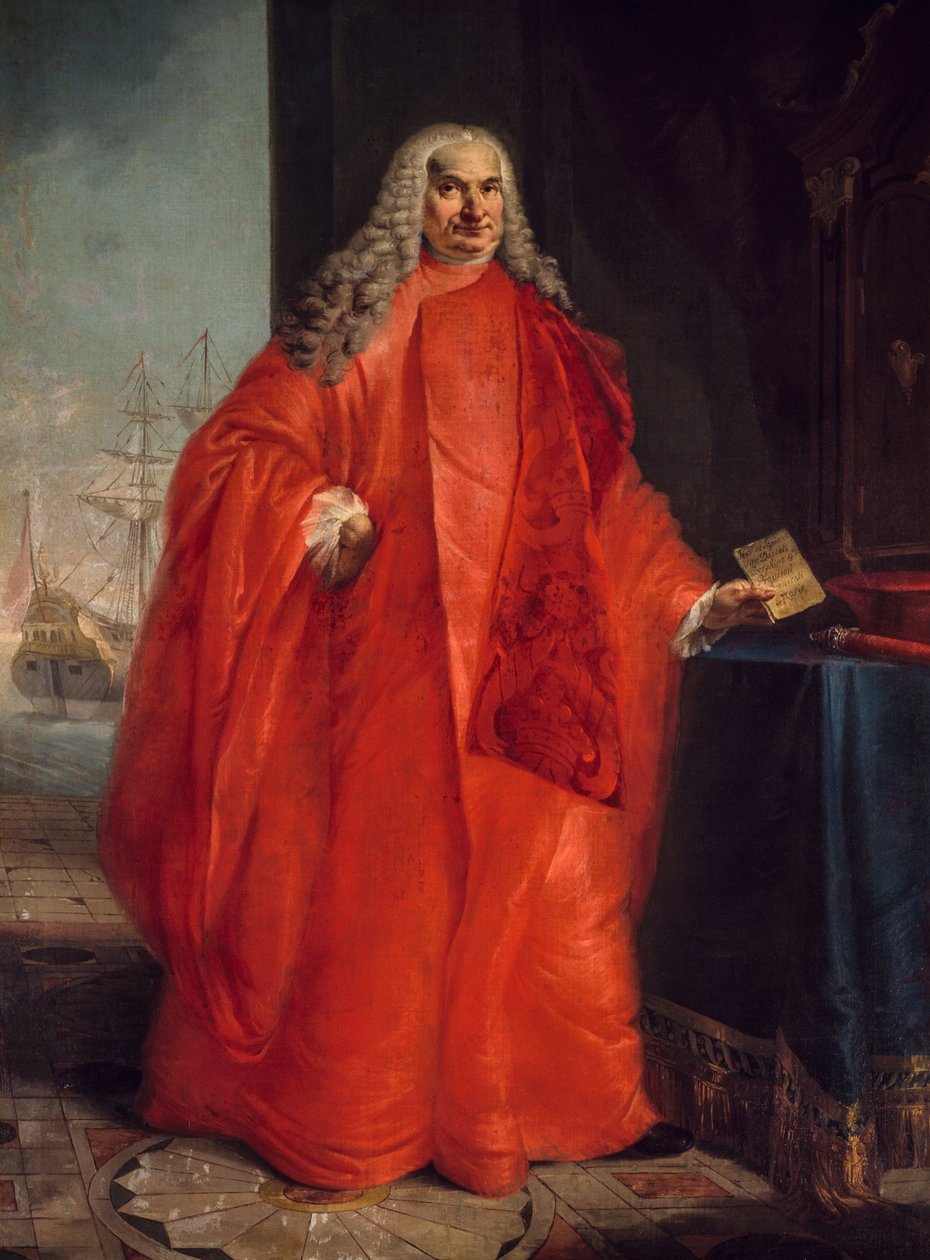 Portrett av Daniele Girolamo Dolfin (1656-1729), venetiansk politiker av Francesco Zugno