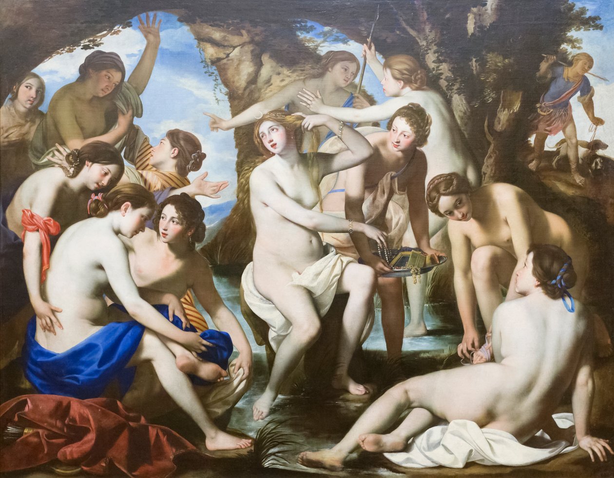 Badet til Diana av Francesco de (c.1600 54) Rosa