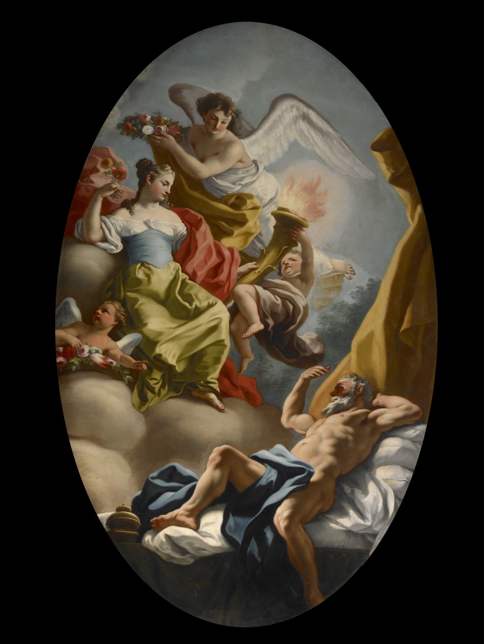 Allegori om visdom og sannhet, ca. 1750 av Francesco de Mura