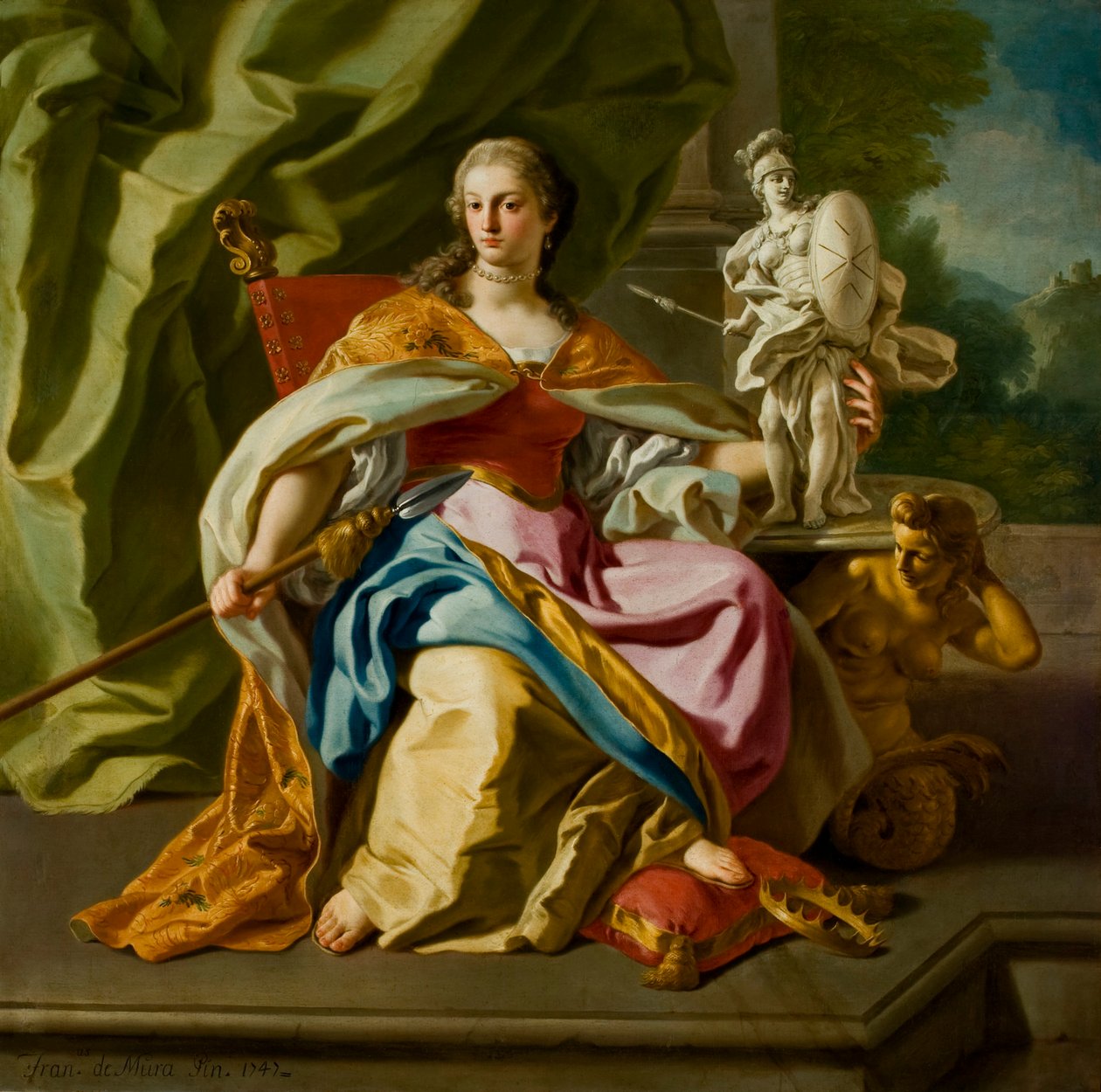 Allegori om adelen av Maltas orden, 1747. av Francesco de Mura