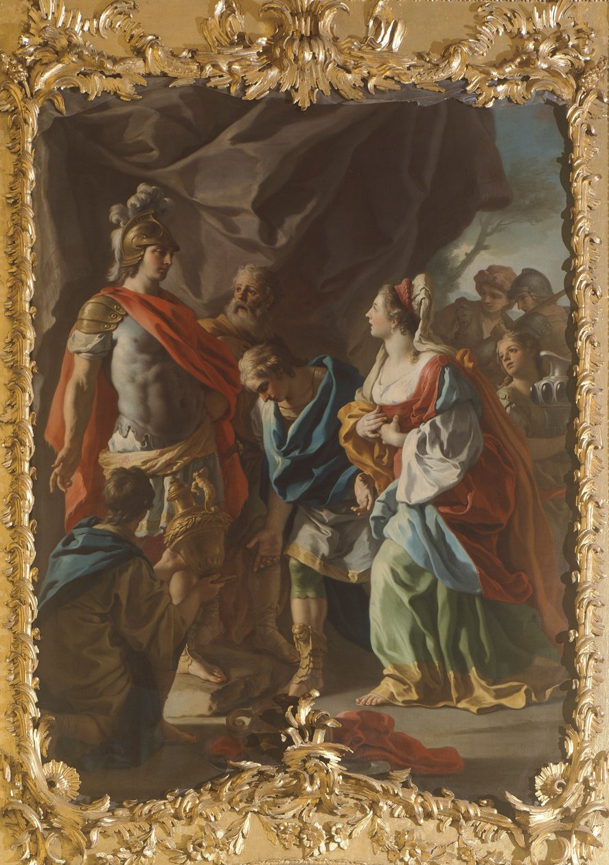 Historier om Alexander, av Francesco De Mura (1696-1782) av Francesco de Mura