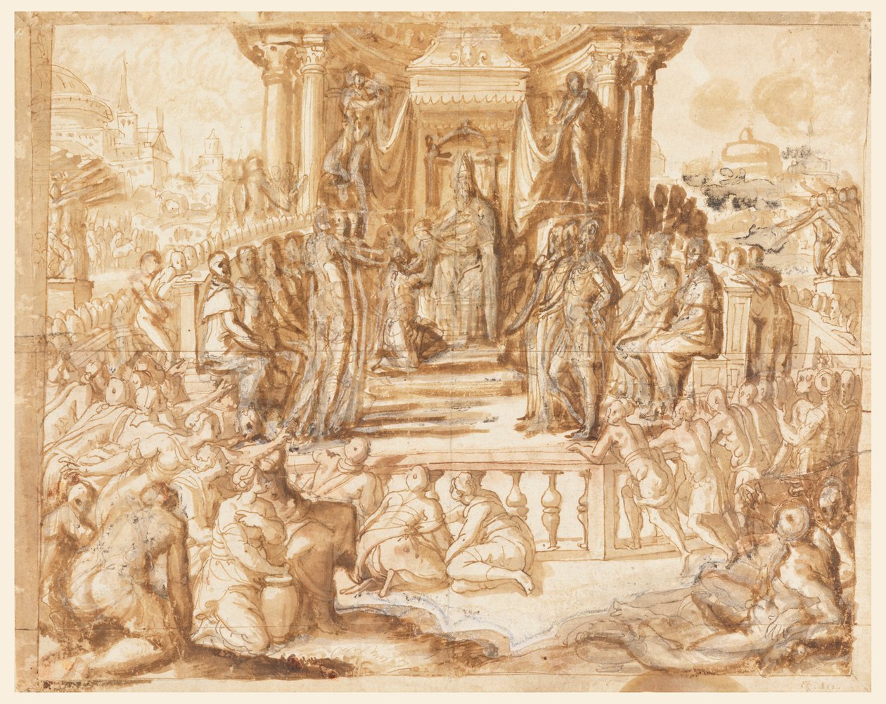 Studer for en fresco av Francesco de Rossi