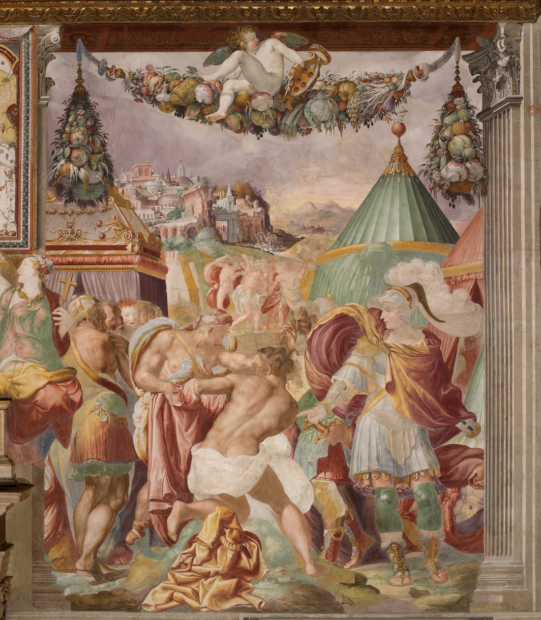 Straffen til den forræderske skolemesteren i Falerii, ca. 1544 av Francesco de Rossi