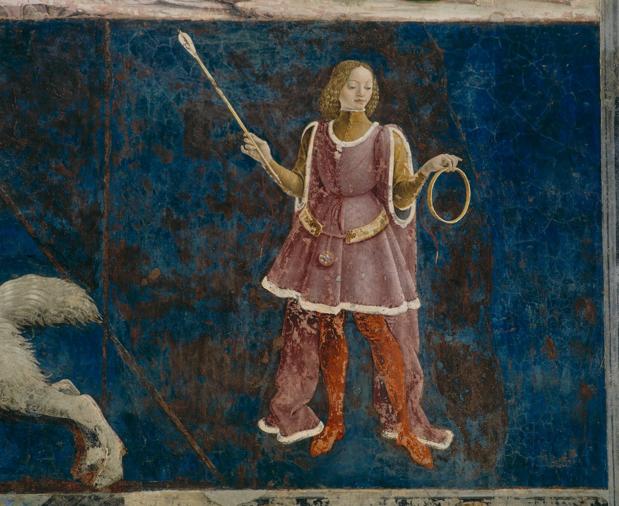 En av de tre dekanene som fører tilsyn med mars måned, Il Salone dei Mesi, 1470-99 av Francesco del Cossa
