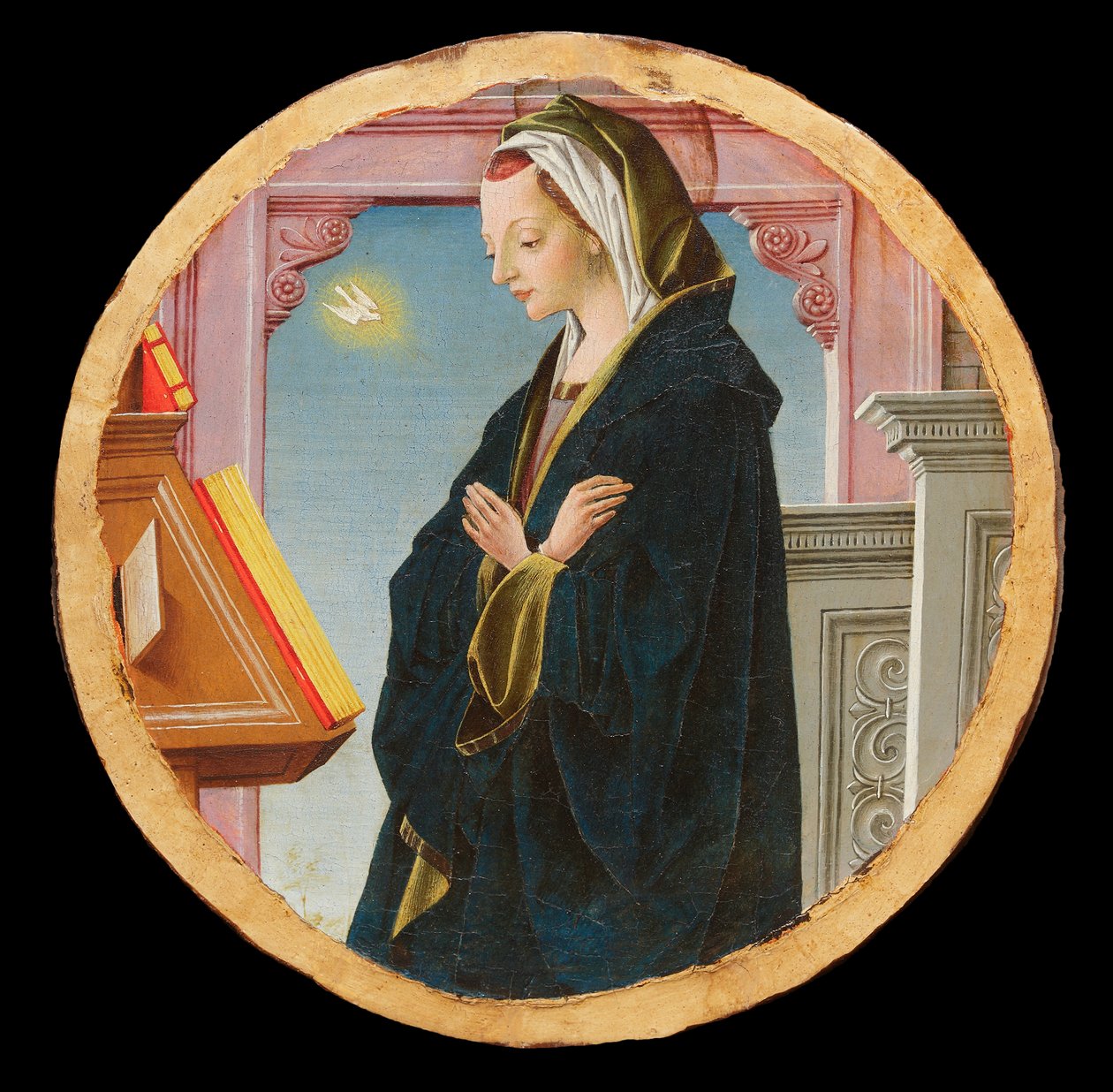 Griffoni Polyptych: Virgin Annunciate, ca 1472-1473. av Francesco del Cossa