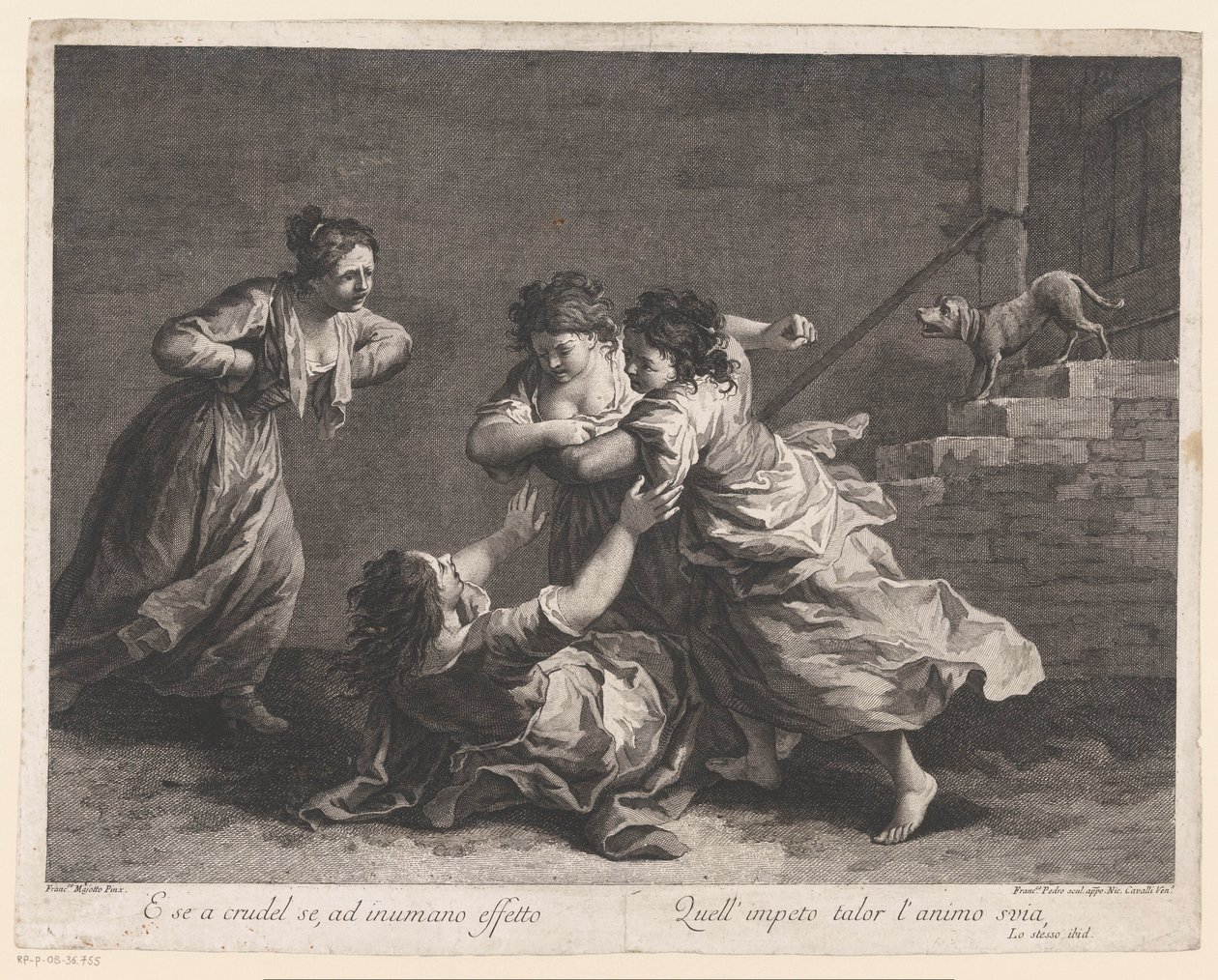 kvinner som kjemper Women Fighting (serietittel) av Francesco del Pedro