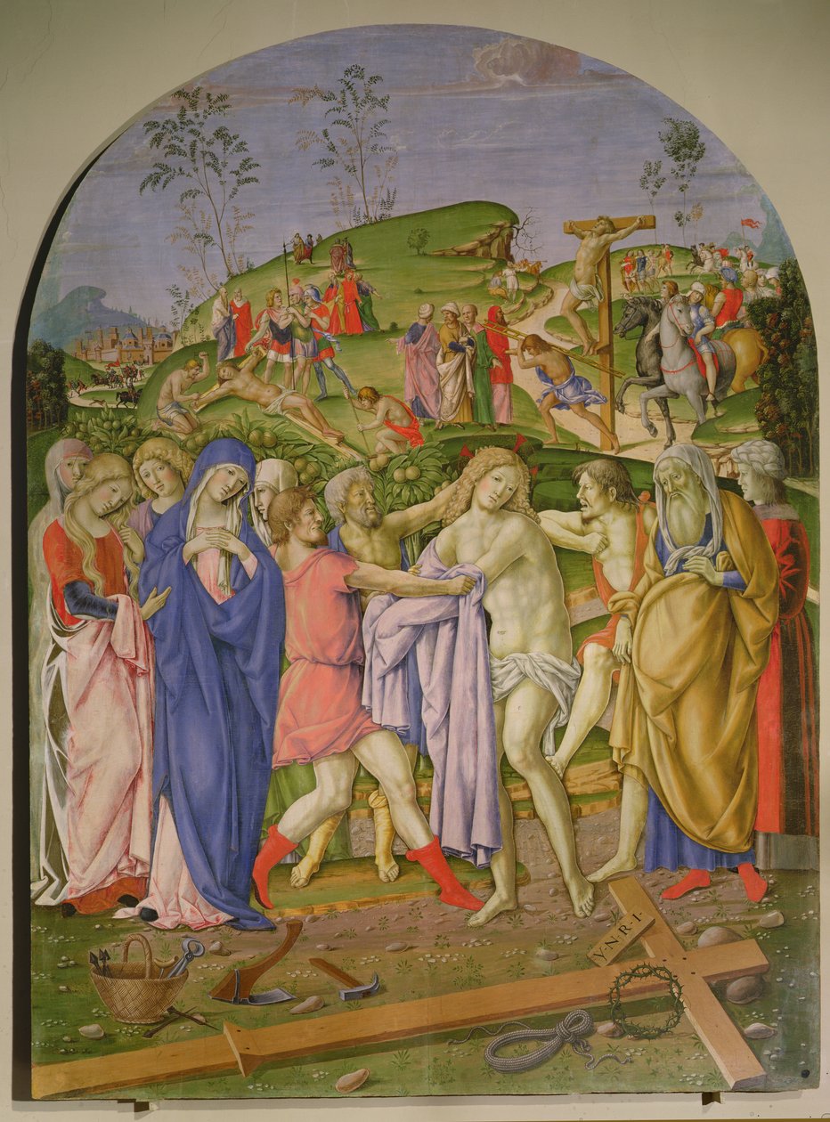 Jesus tok av seg klærne av Francesco di Giorgio (attr. to) Martini