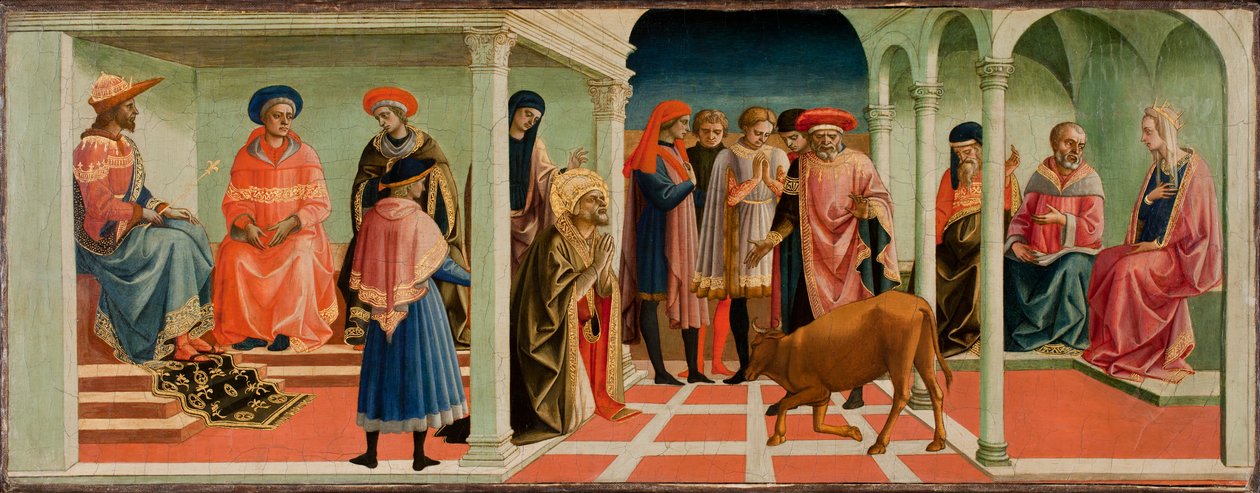 Et mirakel av St. Sylvester, 1450-tallet av Francesco di Stefano Pesellino