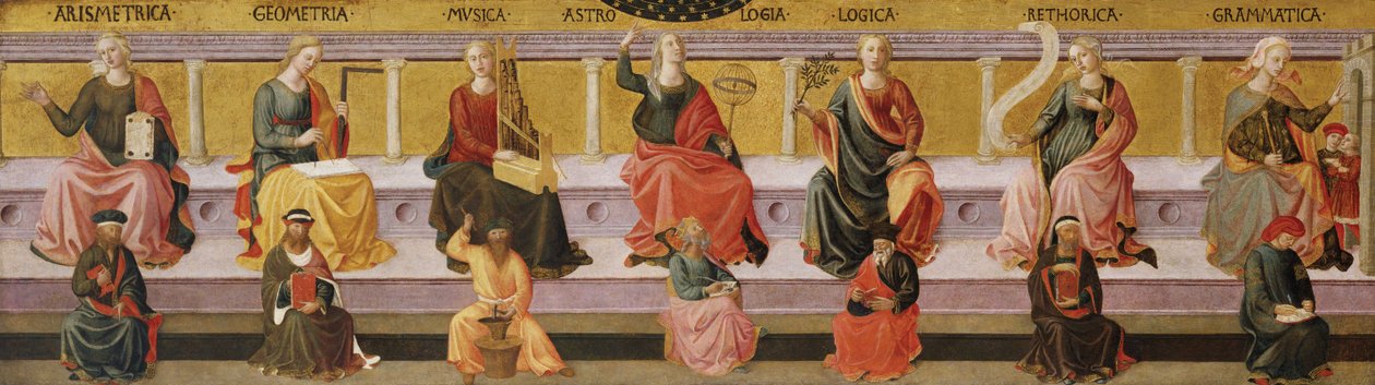 De syv liberale kunster, ca. 1450 av Francesco di Stefano Pesellino