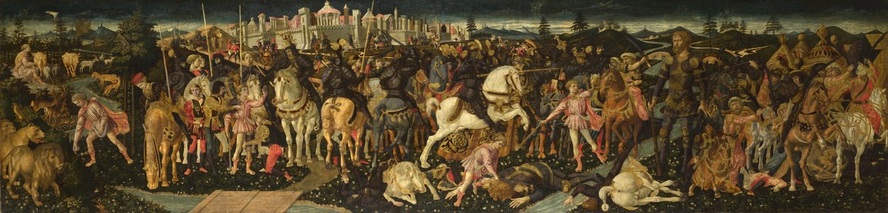 Historien om David og Goliat, ca. 1450 av Francesco di Stefano Pesellino