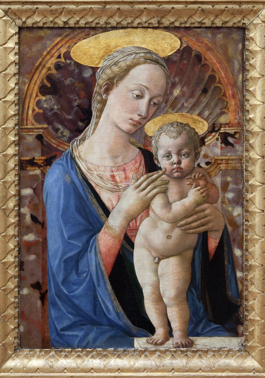 Jomfruen og barnet, maleri av Francesco di Stefano, kjent som Pesellino (ca. 1422-1457). Fotografi, KIM Youngtae, Lyon, Musee des Beaux Arts de Lyon. av Francesco di Stefano Pesellino