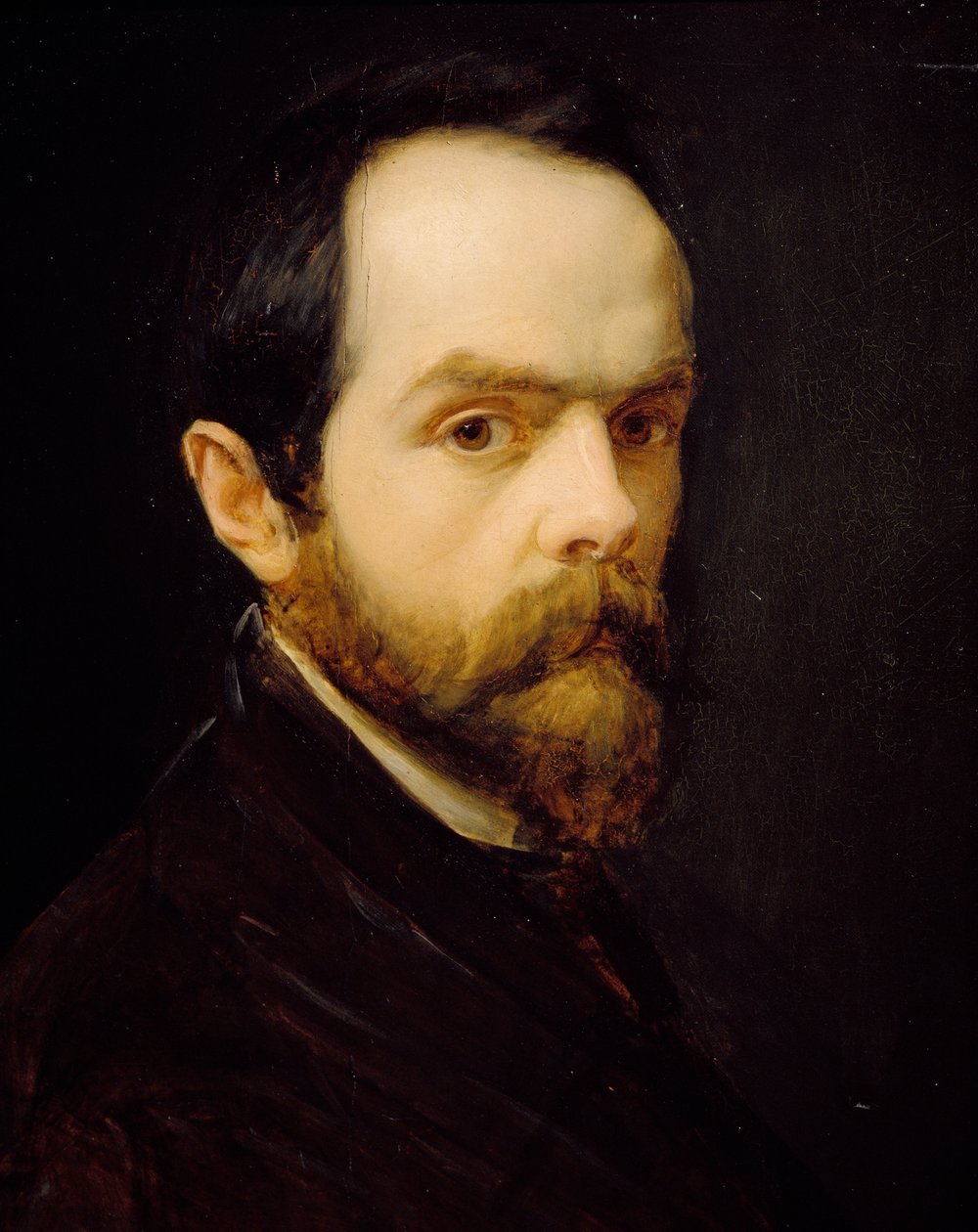 Selvportrett (olje på lerret) av Francesco or Eugene Pescatori