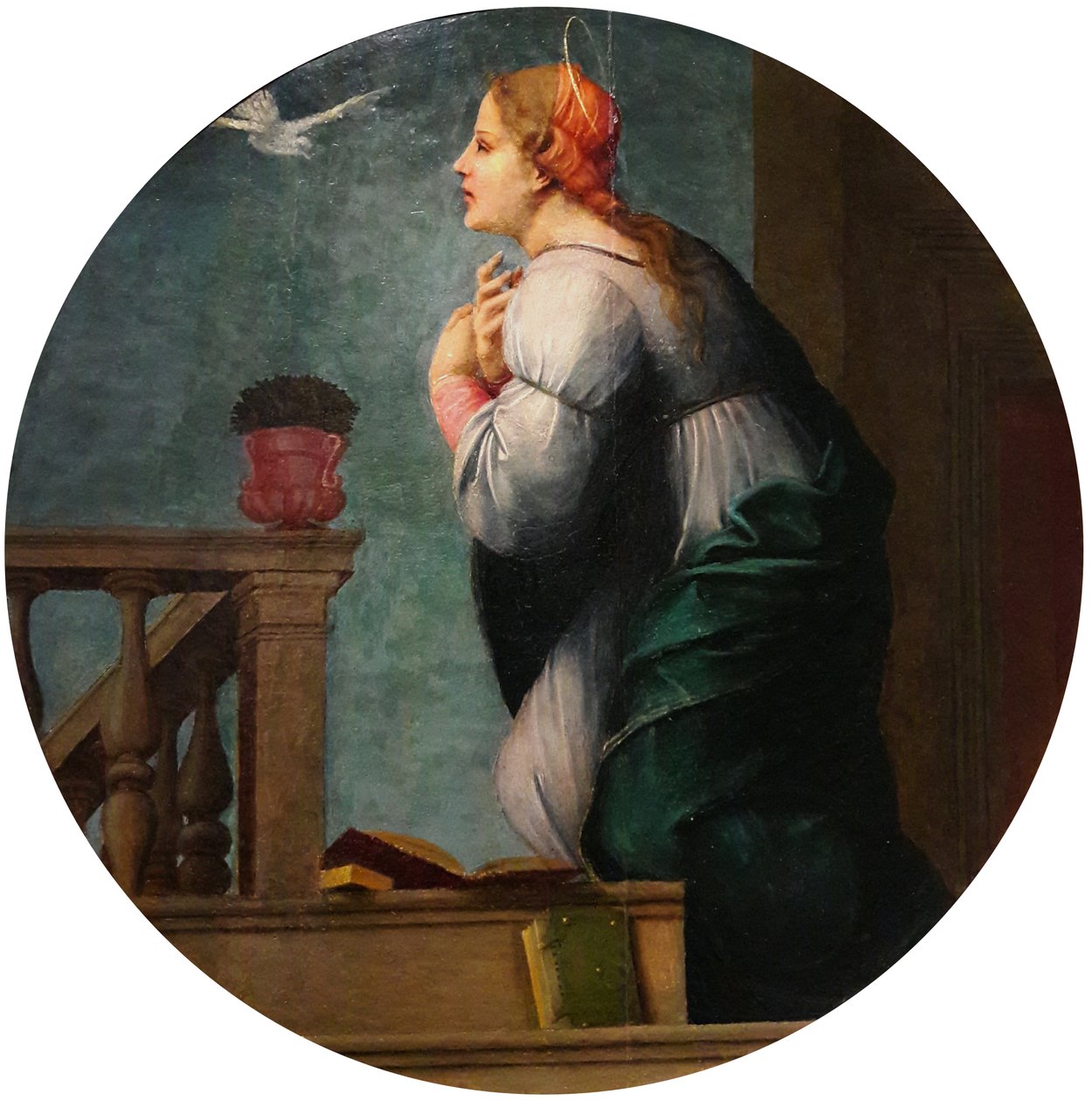Mary fra Annunciation-paret av Francesco di Cristofano Franciabigio