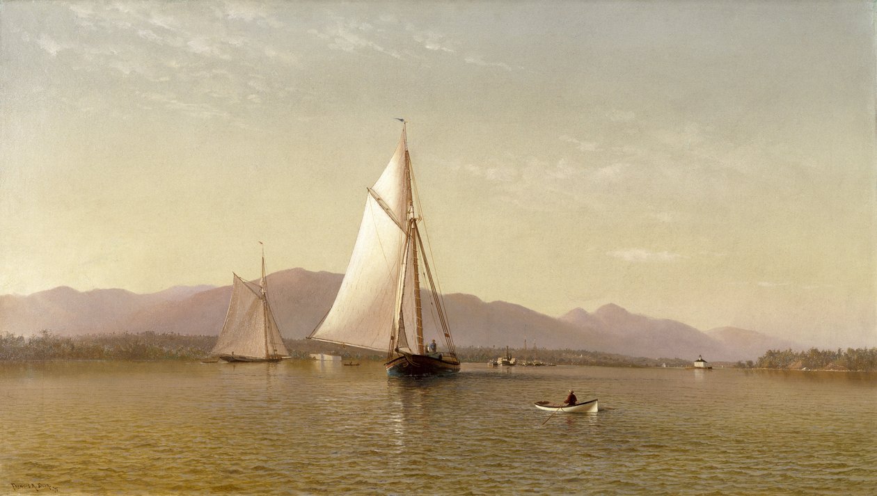 The Hudson at Tappan Zee av Francis Augustus Silva