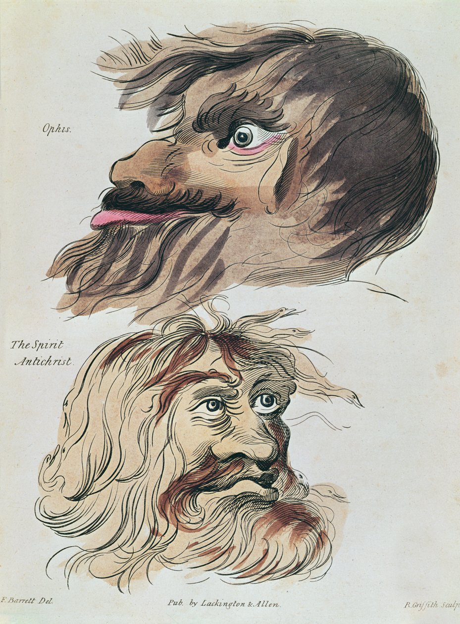 Åndens antikrist, gravert av R. Griffith av Francis Barrett