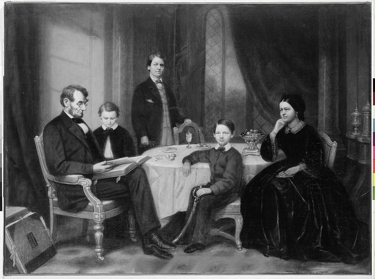Lincoln-familien, ca. 1865 av Francis Bicknell Carpenter