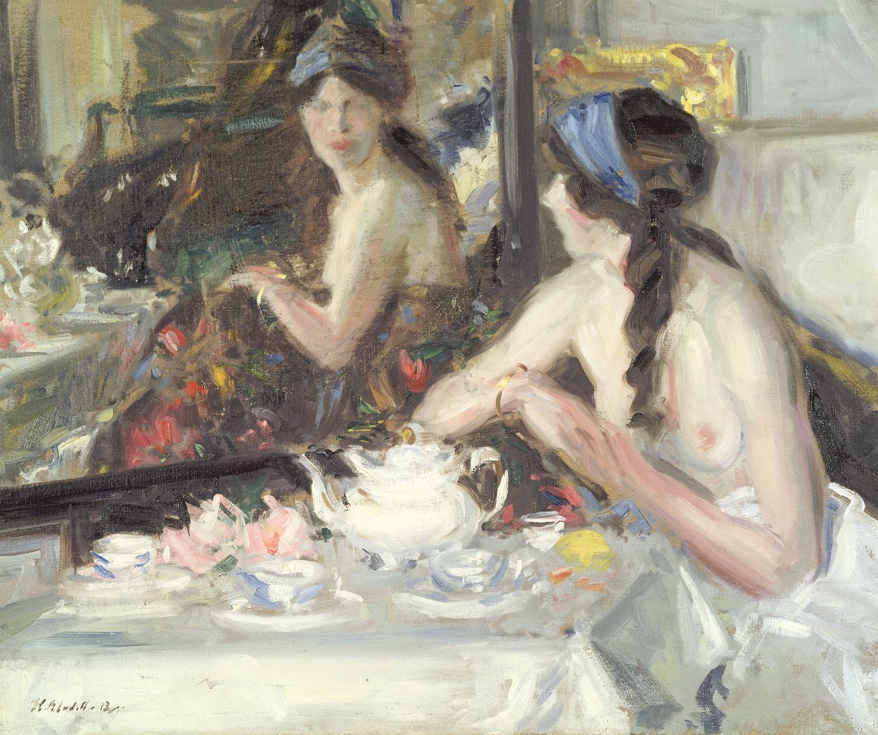 Ved speilet, 1913 av Francis Campbell Boileau Cadell